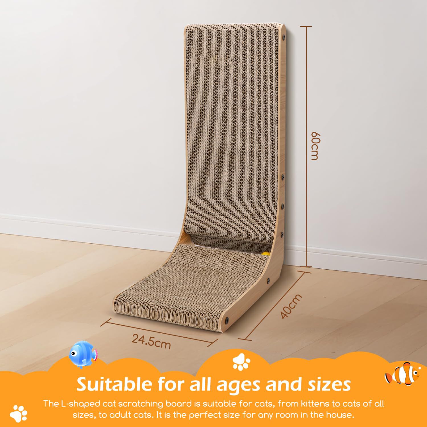 Nobleza Rascador en Forma de L para Gatos thumbnail