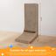 Nobleza Rascador para Gatos en Forma de L, Rascador Gato de 60 cm,  Rascador de Cartón para Proteger Muebles, Rascador de Pared para Gatos, , large indicador imagen numero 2