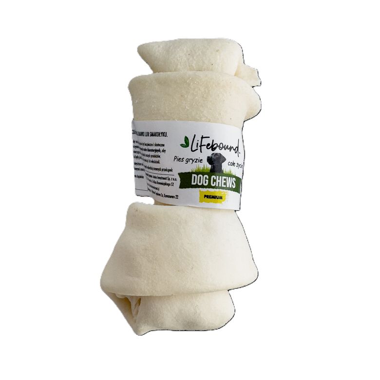 Lifebound Hueso masticable de cuero de ternera– Lote de 10, 10-12,8 cm thumbnail