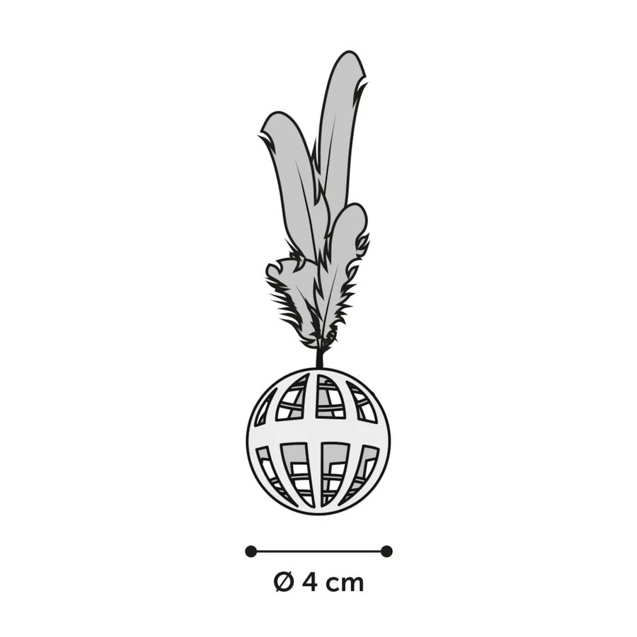 Flamingo Dian Pelota con Cascabel para gatos thumbnail