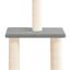 vidaXL Rascador para gatos con postes de sisal gris claro 85,5 cm, , large indicador imagen numero 3