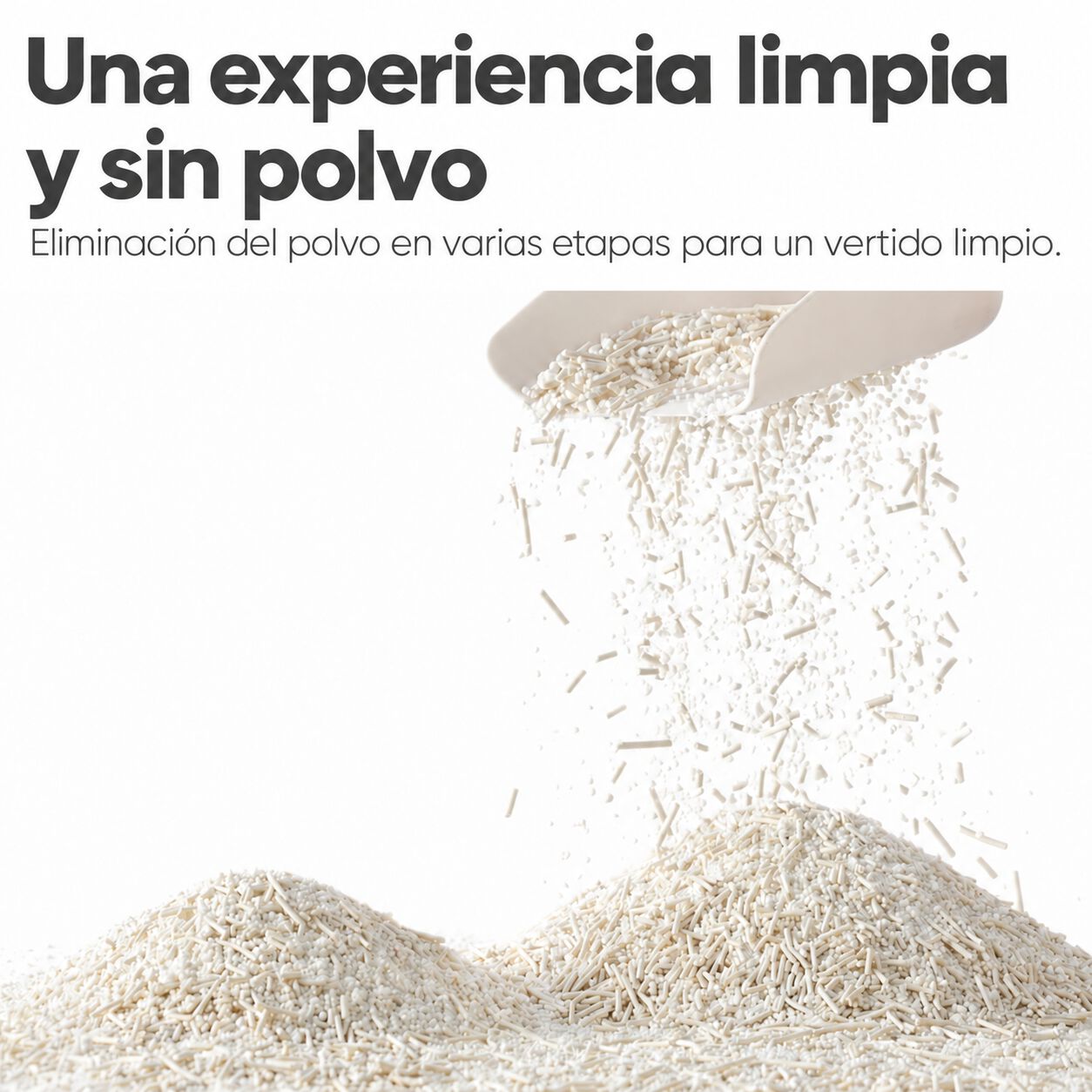 FUKUMARU Arena para Gatos Mixta de Yuca y Tofu &ndash; Aglomeraci&oacute;n R&aacute;pida y Firme, Sin Polvo, Biodegradable, Aroma Natural a Gardenia, Gr&aacute;nulo de 2 mm, , large Imagen numero 4