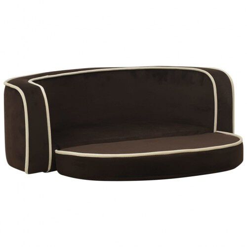 Vidaxl sof&aacute; plagable marr&oacute;n para perros, , large Imagen numero 3