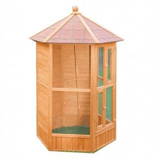 Finca casarejo voladera de madera de jardín exterior para pájaros