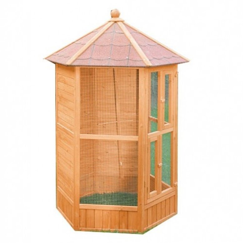 Finca casarejo voladera de madera de jardín exterior para pájaros, , large image number null