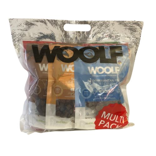 Woolf Cubes Pack Degustaci&oacute;n Snacks Semih&uacute;medos para Perros, , large Imagen numero 1