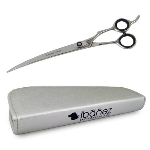 Tijera Ib&aacute;&ntilde;ez Leroy Curva 22 cm apta para peluquer&iacute;a canina, , large Imagen numero 2