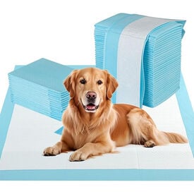 COSTWAY Almohadillas de Adiestramiento de Perros y Cachorros, 90 x 60 cm (150 Unidades) Empapadores Perros de 6 Capas, Almohadillas Desechables, Transpirables, Secado Rápido, A Prueba de Fuga