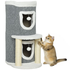PawHut Árbol para Gatos Gris