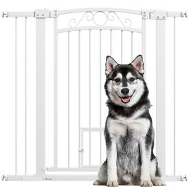 PawHut Barrera color Blanco para Perros 