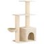 vidaXL &Aacute;rbol para gatos con postes de sisal &Aacute;rbol rascador Torre Gatos Juego, , large indicador imagen numero 1
