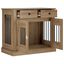 vidaXL Mueble para jaula de perro con cerradura Madera de ingenier&iacute;a, , large indicador imagen numero 3