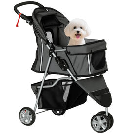 PawHut Cochecito para Mascotas Gris Oscuro
