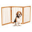 COSTWAY Barra para Perros Plegables, Barrera de Seguridad para Interiores, Separador de Habitaciones de 3 Paneles Plegable y Autoportante para Mascotas Pequeños y Medianos (Natural), , large indicador imagen numero 1