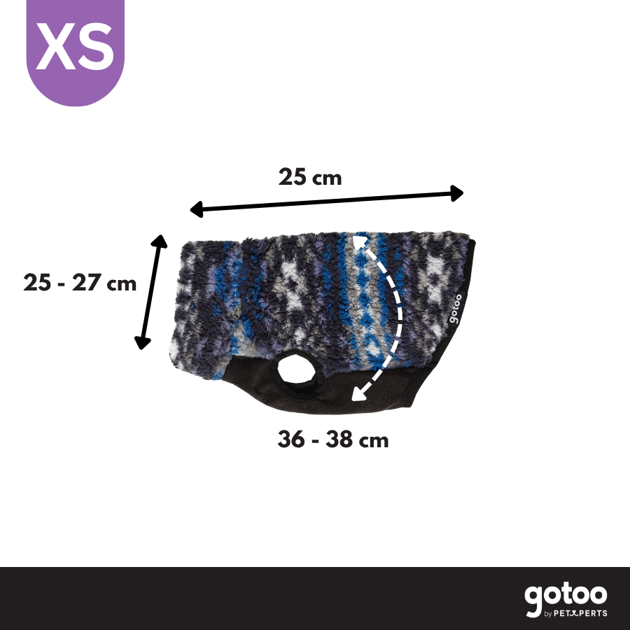 Gotoo Jersey Sherpa Estampado Retro para perros, , large Imagen numero 4