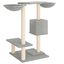 vidaXL Rascador para gatos con postes gris claro 82 cm, , large indicador imagen numero 4