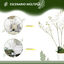 HOMCOM Phalaenopsis Artificiales Blanco, , large indicador imagen numero 5