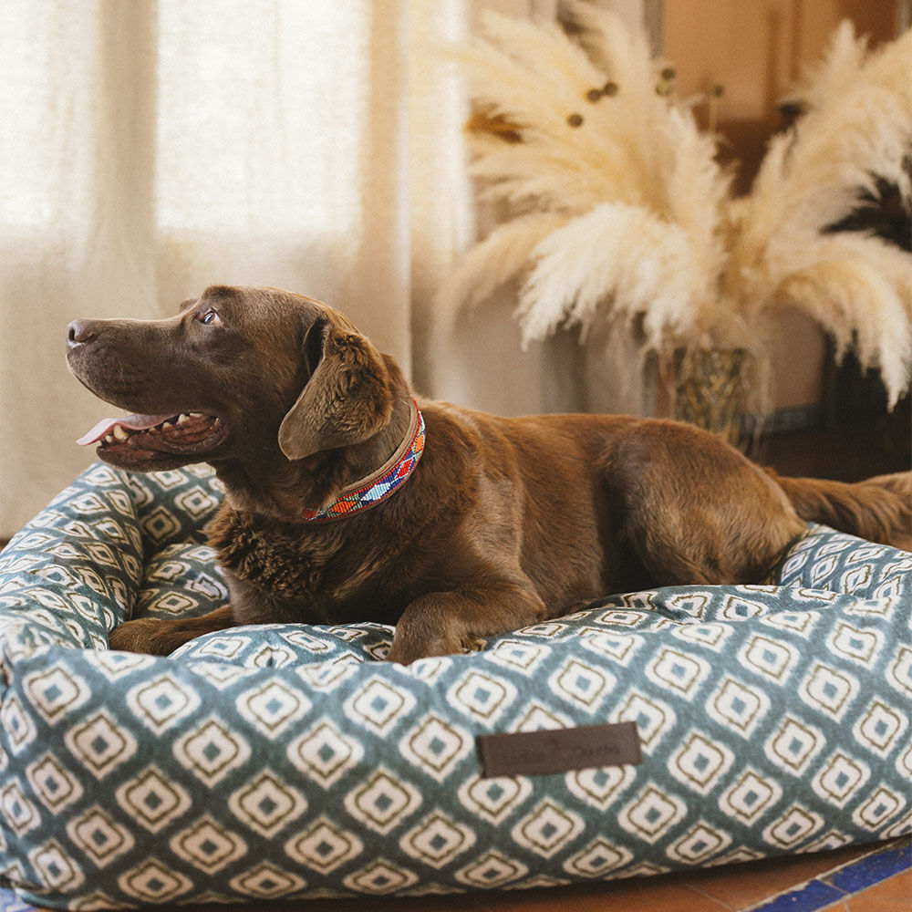 CAMA IMPERMEABLE IKAT VERDE - S, , large Imagen numero 4