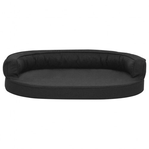 Vidaxl sof&aacute; acolchado de lino negro para perros, , large Imagen numero 6