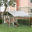 PawHut Perrera Jaula de Exterior para Perros Medianos Parque para Perros con Cerradura Marco de Acero Toldo Impermeable y Anti-UV 200x200x237 cm Plata, , large indicador imagen numero 7