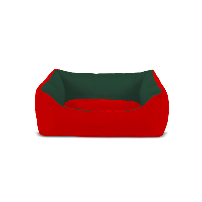Gauty Cama para Perros y Gatos  Tela Impermeable - Rojo y verde, , large Imagen numero 1
