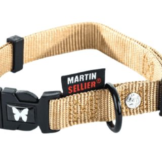 Martin Sellier Collar Beige para Perros