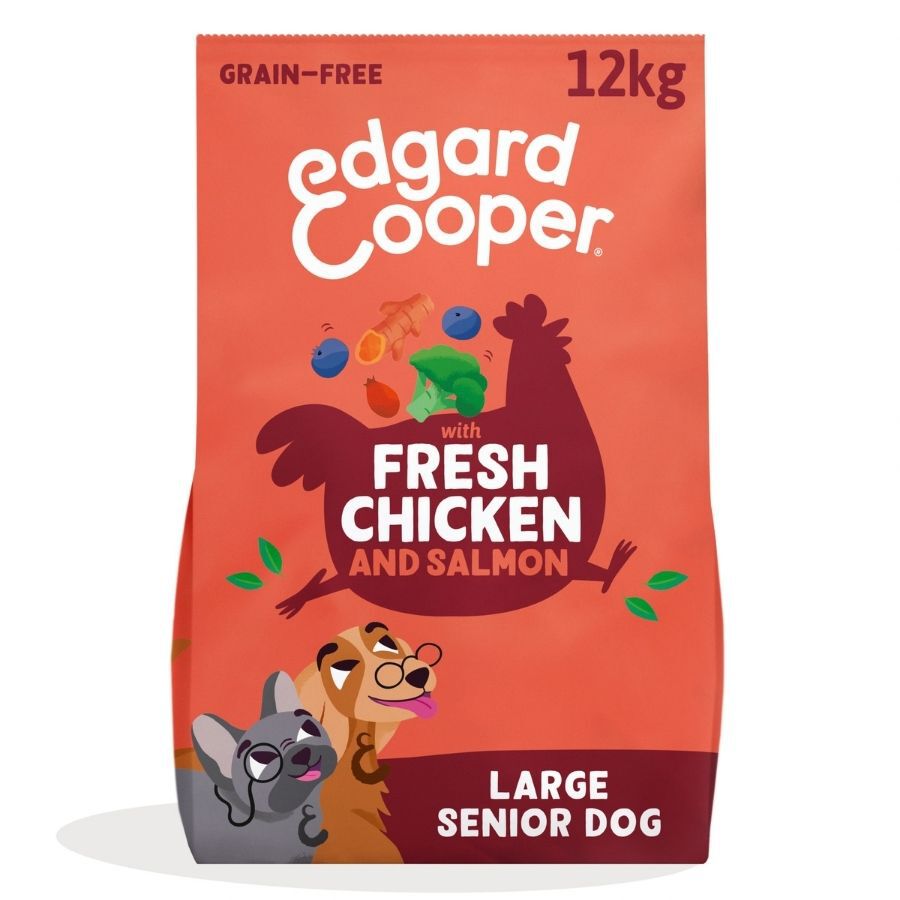 12 kg Edgard & Cooper Senior Salm&oacute;n Noruego y Pollo pienso para perros grandes, , large Imagen numero 1