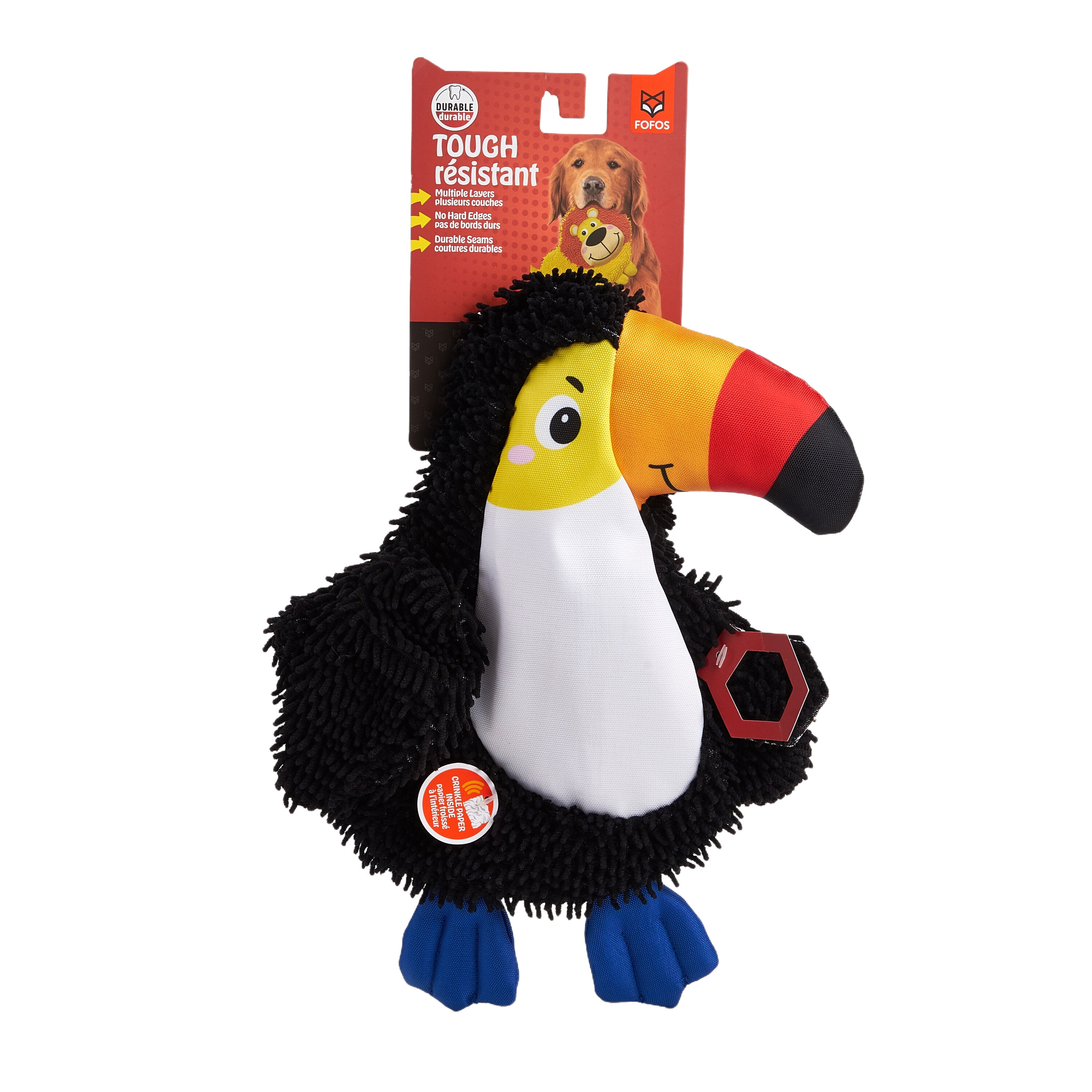 FOFOS | Peluche Tuc&aacute;n Sin Relleno con Sonido Crujiente - Para Perro, , large Imagen numero 2