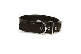 LGMCAN Collar de Piel Marron con Corazones para perros
