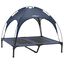 vidaXL Cama para Perros con Dosel Sofá Silla Tela Oxford y Acero Azul, , large indicador imagen numero 23