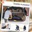 PawHut Cochecito para Perros Plegable Carrito para Perros Pequeños con Ruedas Universales Cesta de Almacenaje Correas de Seguridad y Ventanas 67x45x96 cm Azul Oscuro, , large indicador imagen numero 5