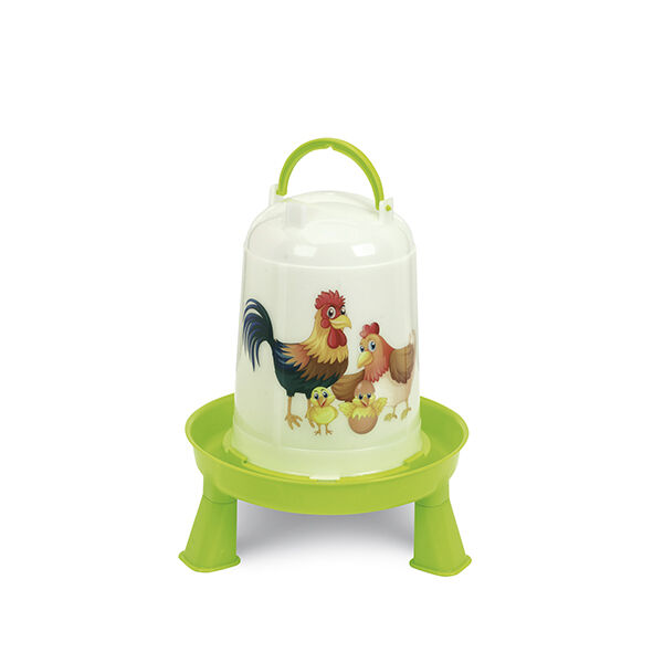 Bebedero Aves Eco 3 L. Con Patas (Pistacho) - Happ, , large Imagen numero 2