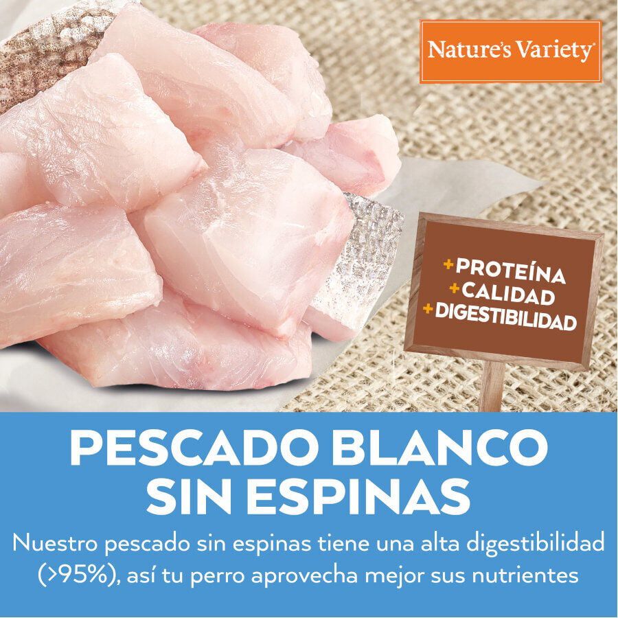 Nature&#039;s Variety Healthy Grains Adult Medium Maxi Pescado Blanco pienso para perros thumbnail