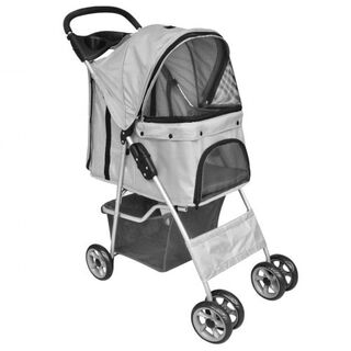Cochecito para mascotas color Gris