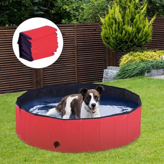 Piscina plegable para mascotas color Rojo, , large image number null