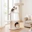 COSTWAY 105 cm &Aacute;rbol Rascador para Gatos con Postes Rascadores de Sisal | Torre de Juegos Multinivel con Casita, Percha Mullida y Juguete en Forma de Rat&oacute;n, Centro de Actividades para Varios Gatitos, , large indicador imagen numero 2