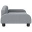 vidaXL Cama para perros de tela gris claro 70x45x30 cm, , large indicador imagen numero 4