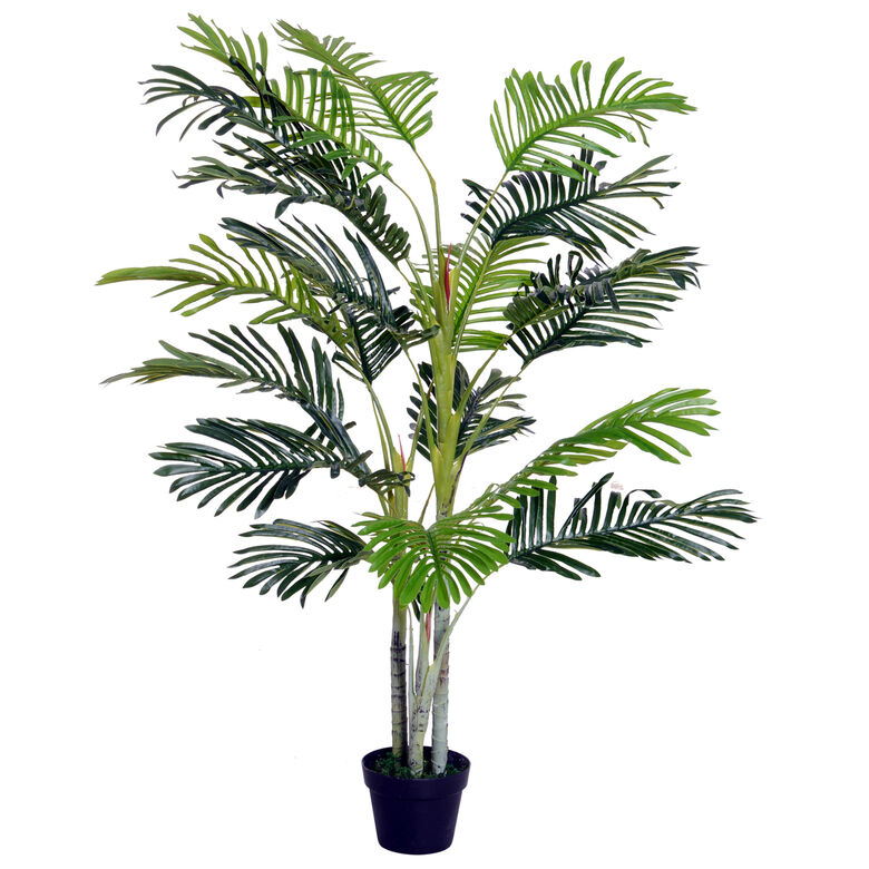 Outsunny Planta Artificial Palmera Verde para exterior thumbnail