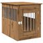 vidaXL Jaula para perros madera ingeniería roble artesanal 45x62x59cm, , large indicador imagen numero 11
