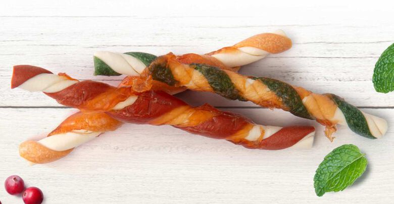 Zoë Golosina Masticable twist pato con arándanos para perros thumbnail