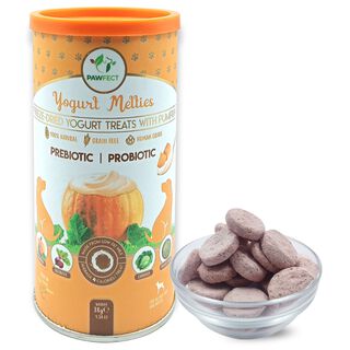 Pawfect Golosinas prebióticas y probióticas para perros: calabaza y yogur