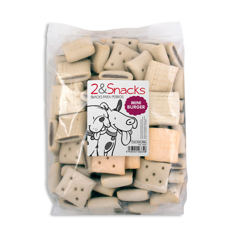 2&Snacks Burger Mini para perros , , large image number null