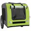 vidaXL Remolque de bicicleta para perros hierro tela Oxford verde gris, , large indicador imagen numero 4