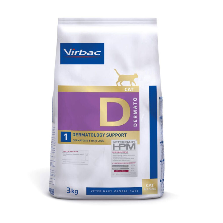 Virbac Dermatology Support HPM Pienso para gatos