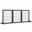 PawHut Barrera para Perros de 3 Paneles Barrera de Seguridad para Perros con Estructura de Madera y Patas de Apoyo para Pasillo Escalera 185x36x71 cm Marrón, , large indicador imagen numero 1
