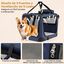 COSTWAY Transport&iacute;n para Perros Plegable, Bolsa Transporte para Gatos con Ventanas de Malla, 3 Puertas y Bolsillos Extra&iacute;bles, Portador de Viaje para Mascotas Interior y Exterior (Azul, S), , large indicador imagen numero 9