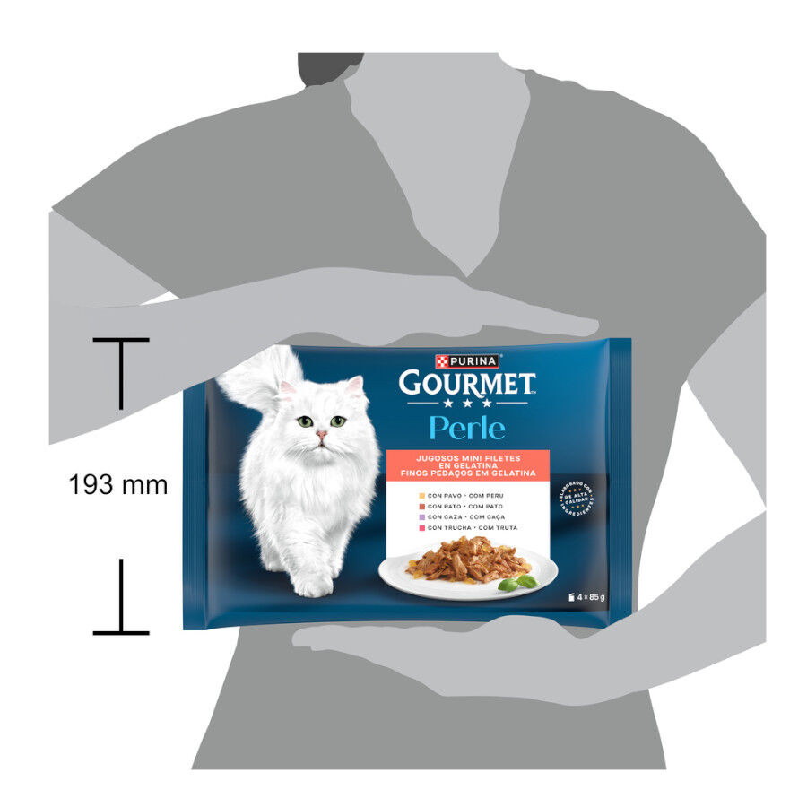 4 sobres x 85 g Gourmet Perle Filetes en gelatina sobre para gatos, , large Imagen numero 3