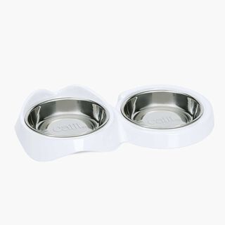 Catit Pixi Plato Poco Profundo Doble para gatos