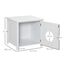 PawHut casa de madera y mueble arenero blanco para gatos, , large indicador imagen numero 2