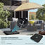 Outsunny Base de Sombrilla Negro, , large indicador imagen numero 4